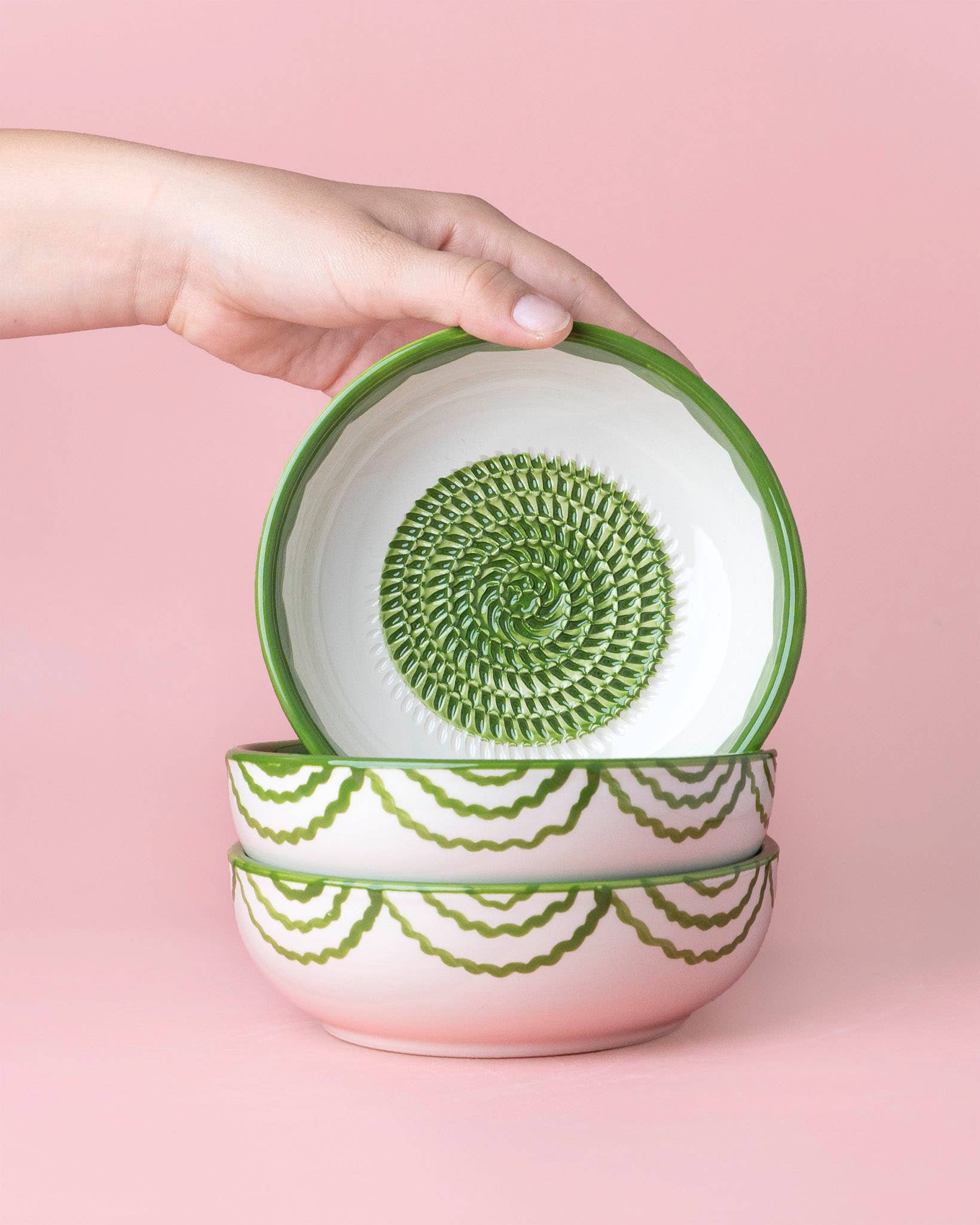 Средна керамична чинийка-ренде Есмералда