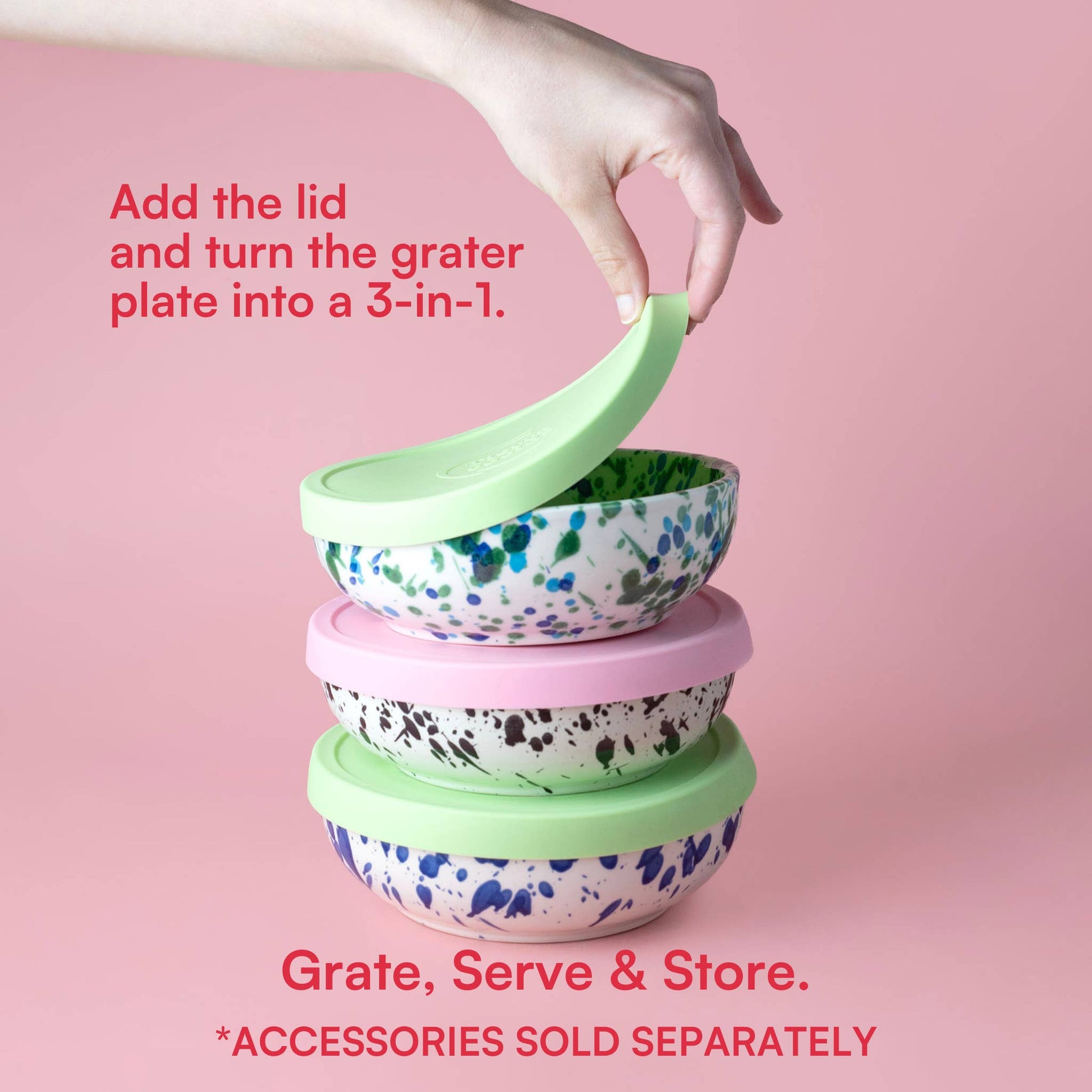 Medium Vintage Pottery Grater Plate / Alhambra