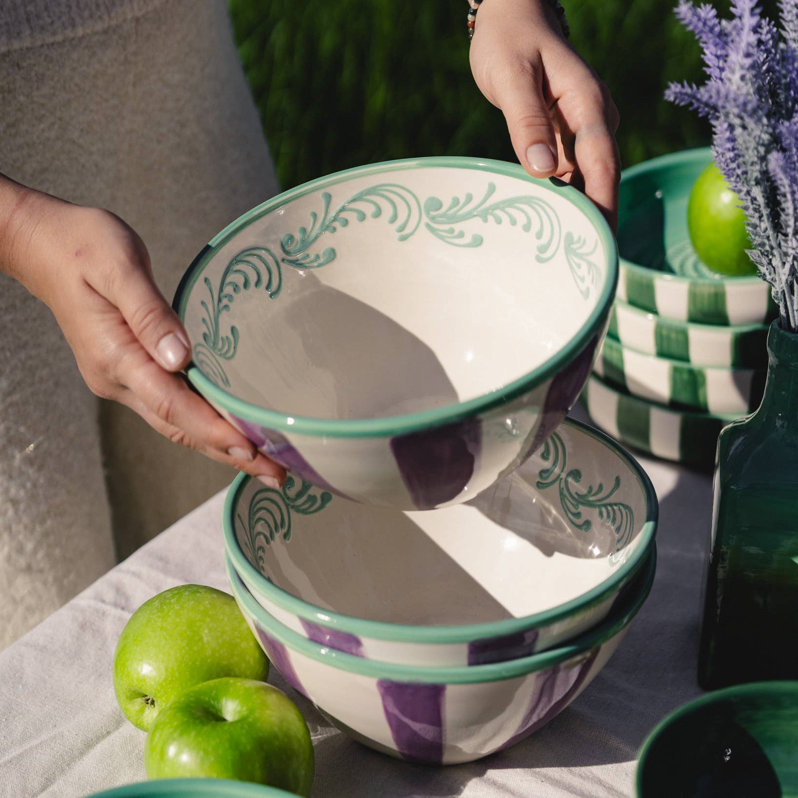 Керамична купа за салата Есмералда