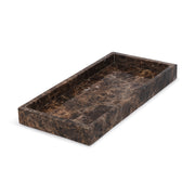Brown Marble Flat Tray - 15x30 cm