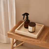 Beige Marble Square Tray - 30x30 cm