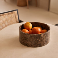 Brown Marble Fruit Bowl - Ø24 cm