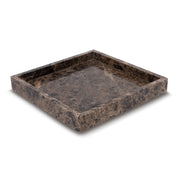 Brown Marble Square Tray - 30x30 cm