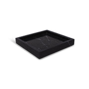 Black Marble Square Tray - 30x30 cm