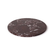 Red Marble Round Tray - Ø30 cm