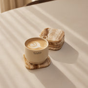 Sandal Onyx Coasters - Set of 4