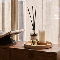 Travertine Round Tray with Rim - Ø30 cm