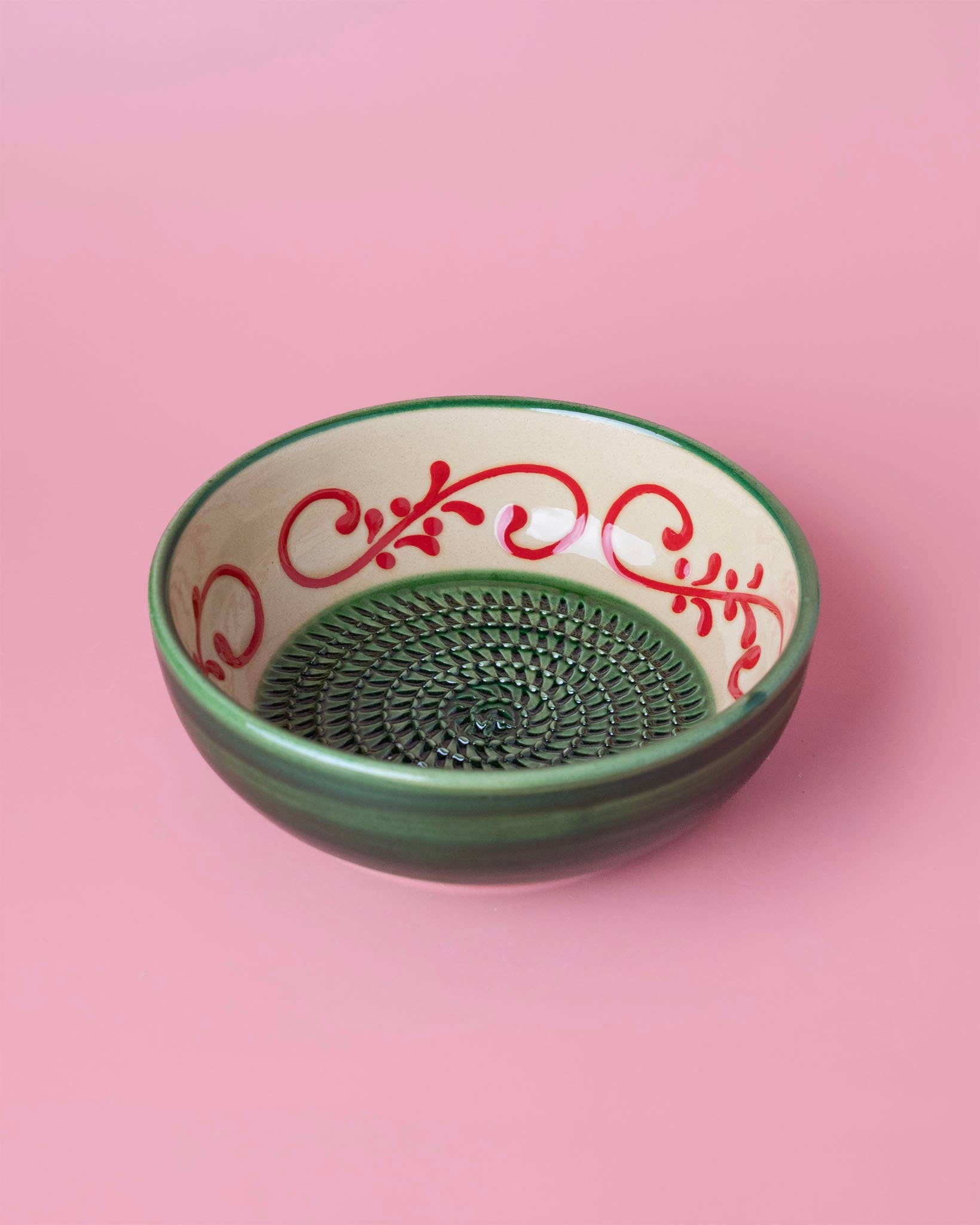 Medium Vintage Pottery Grater Plate / Alhambra