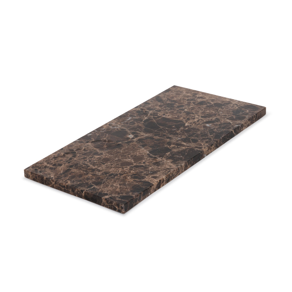 Brown Marble Tray M - 15x30 cm
