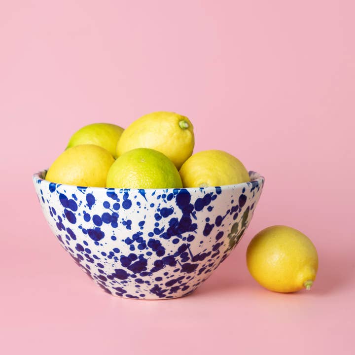 Bol de salată ceramică cu buline Persia 