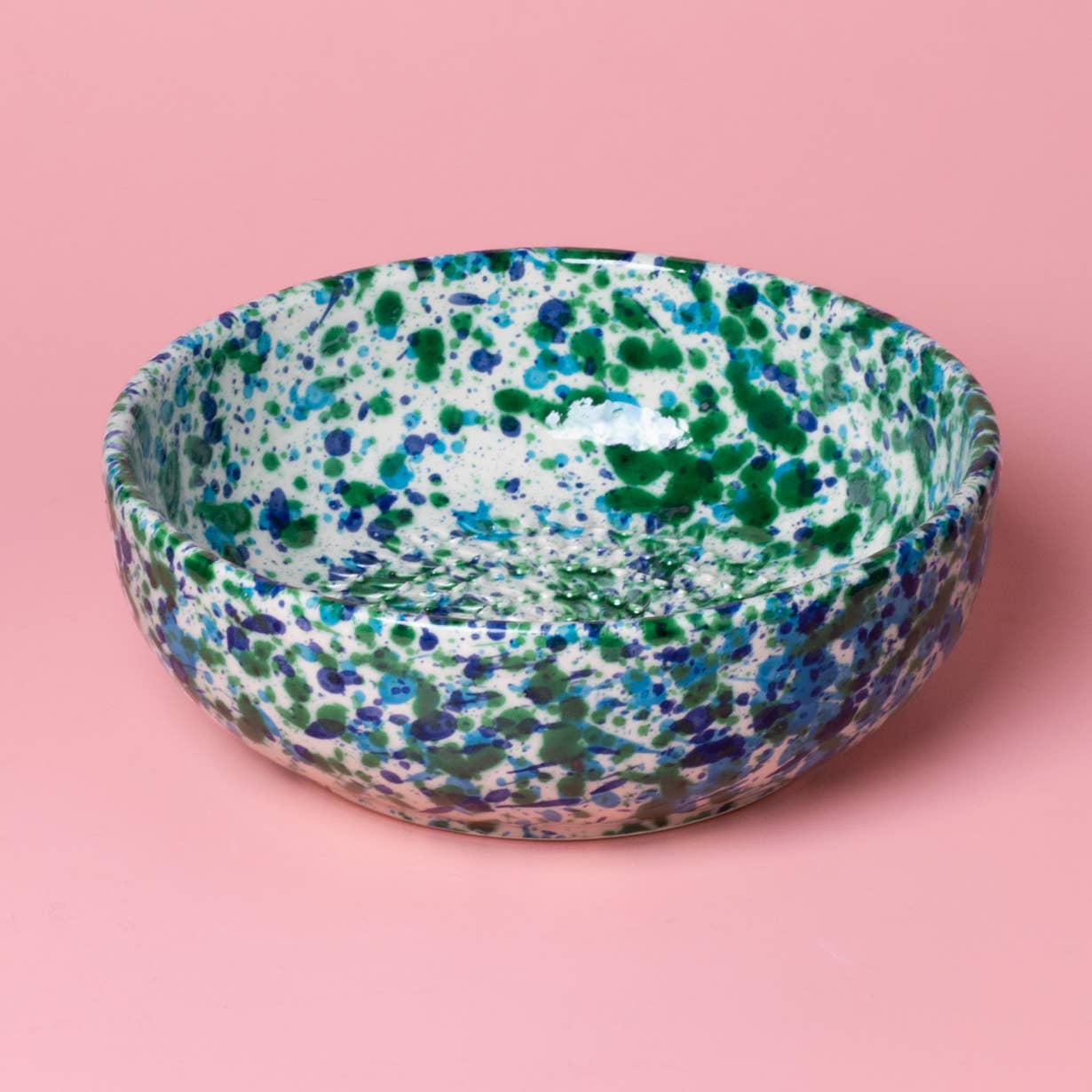 Средна керамична чинийка-ренде корал