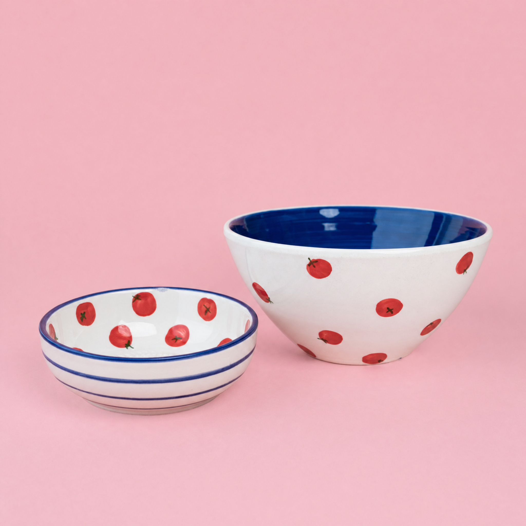 Bol vintage din ceramică cu răzătoare – Valentina roz și galbenă