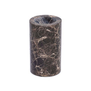 Brown Marble Candle Holder L - Ø6 x 10 cm